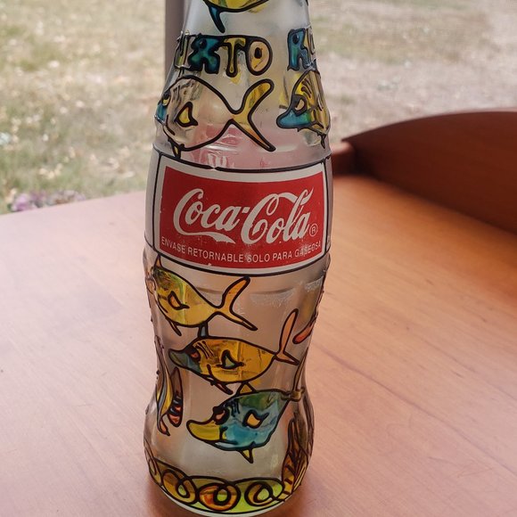 Stained Glass Coke Bottle Puerto Rico - Picture 5 of 5